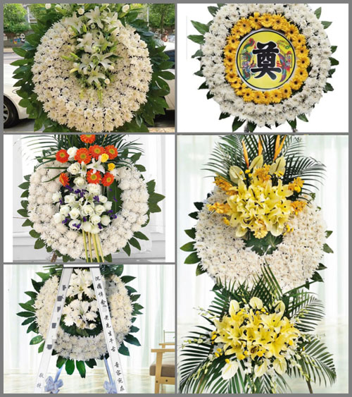 湖南永州祁阳县潘市镇桐木村花圈速递